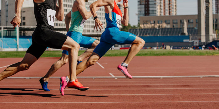 track athletes running