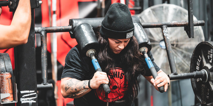 woman in training mode