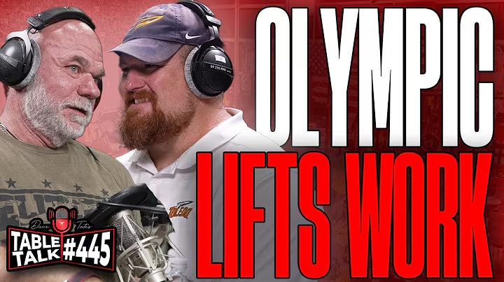 Evan Barr Table Talk video thumbnail for why Olympic lifting still belongs in football