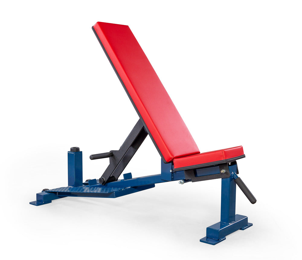 Elitefts 0-90 Deluxe Incline Bench Red Pag Blue Frame
