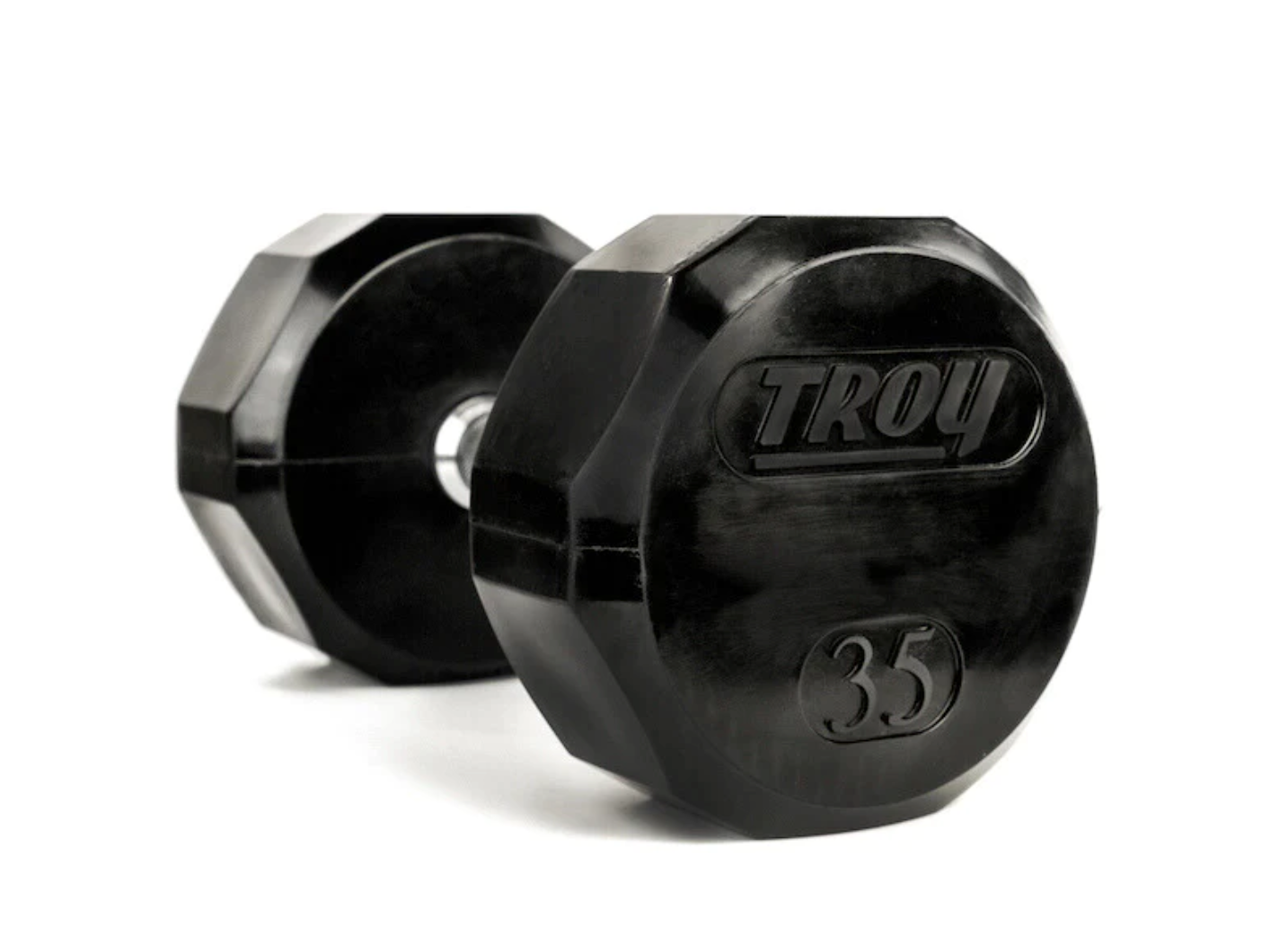 12 Sided Rubber Dumbbell