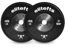 45lb black bumper plate