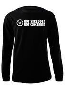 picture of elitefts Not Shredded Not Concerned Long Sleeve T-Shirt black