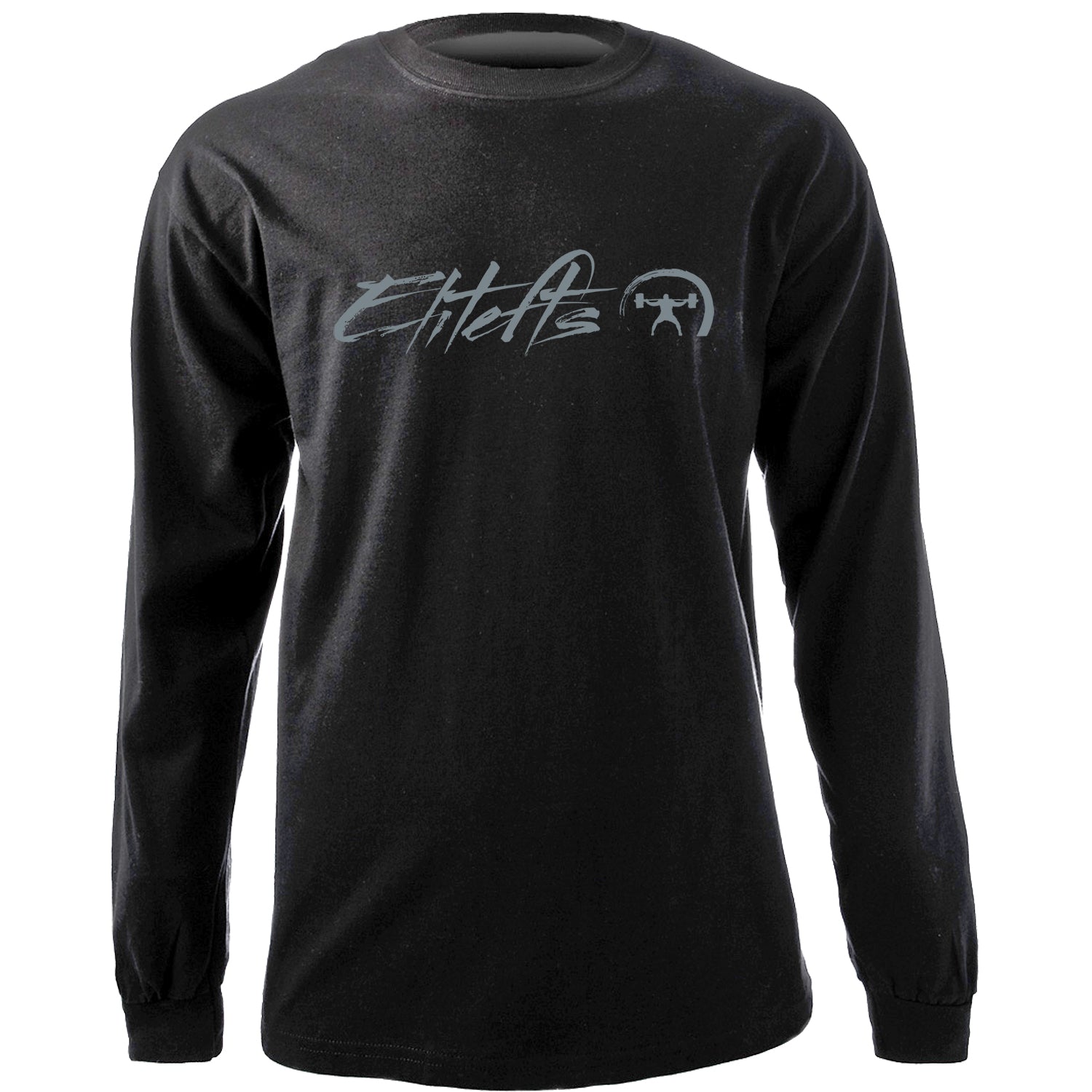 picture of elitefts Script Squatter Long Sleeve T-Shirt black