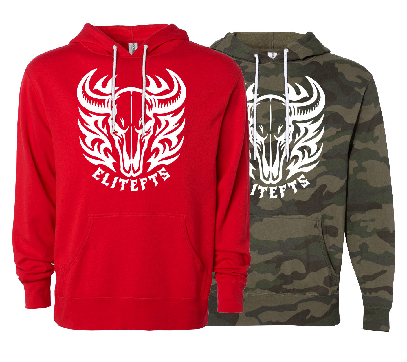 elitefts Bull Skull Lightweight Hoodies