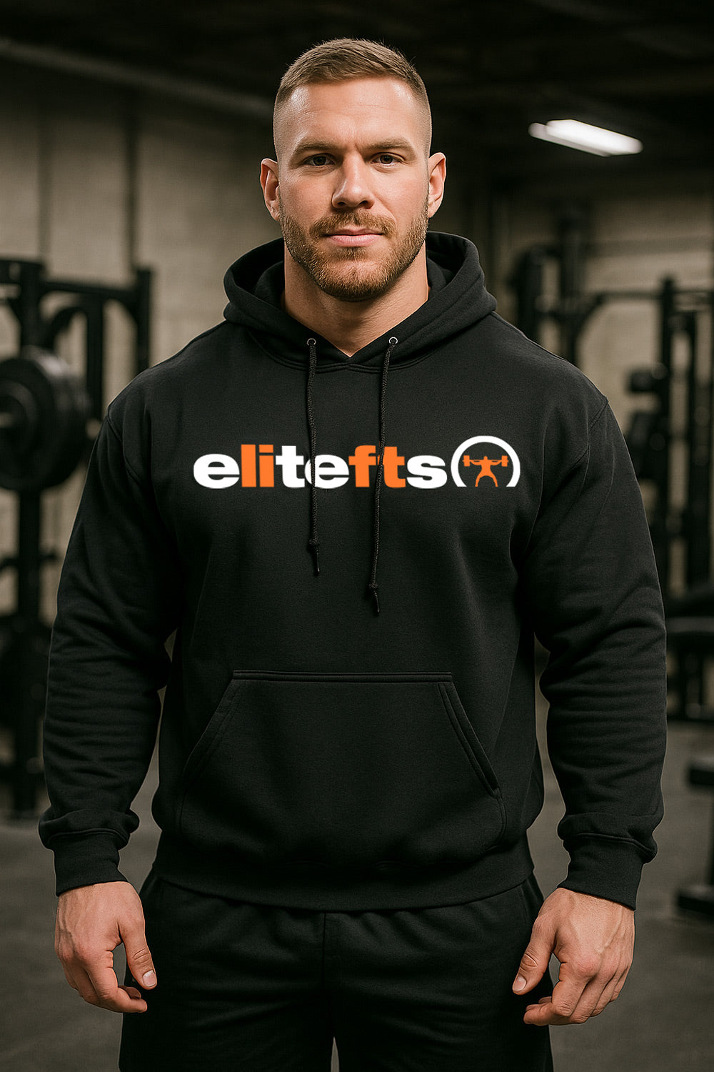 black hoodie elitefts graphics