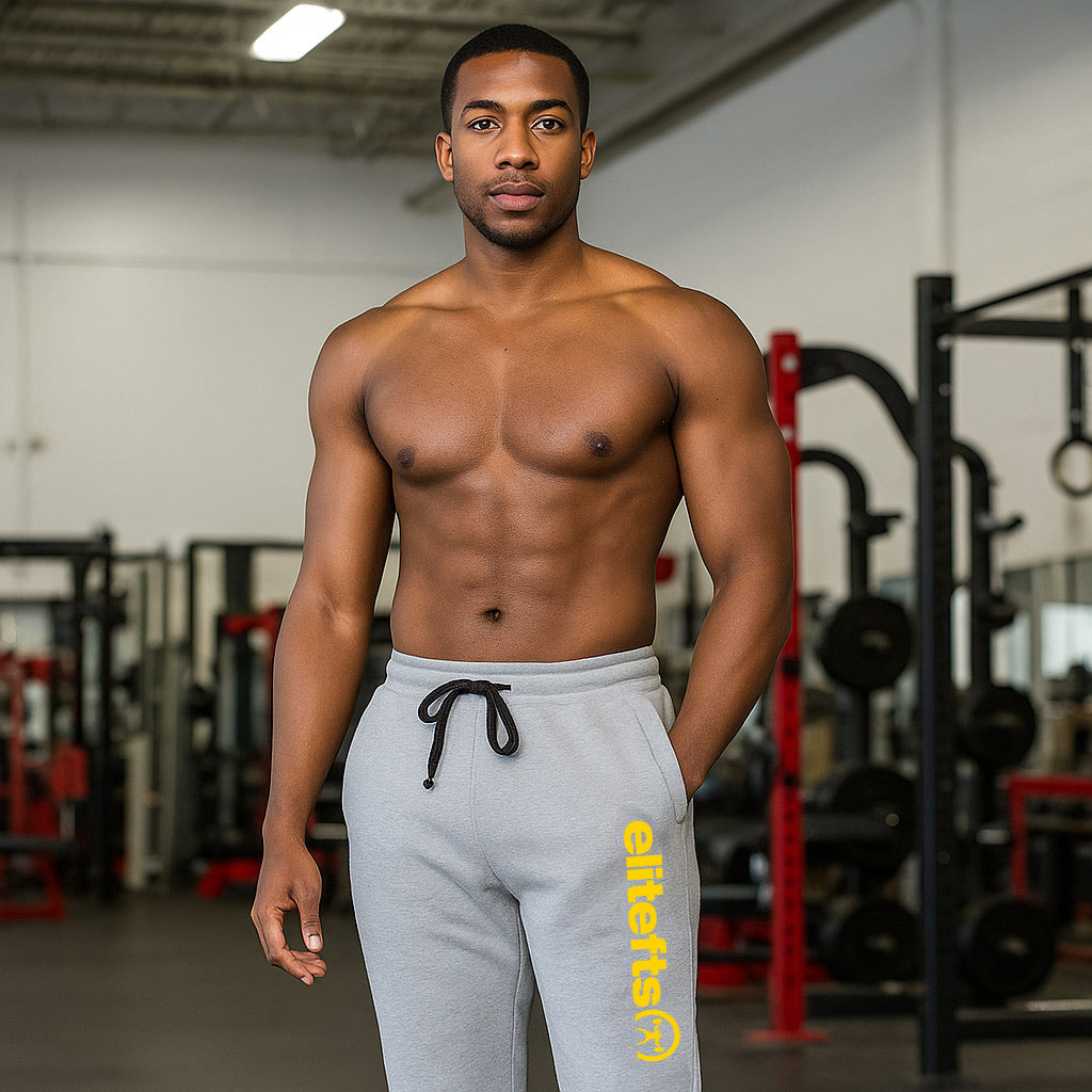 elitefts Tagline Gold Fleece Jogger Pants