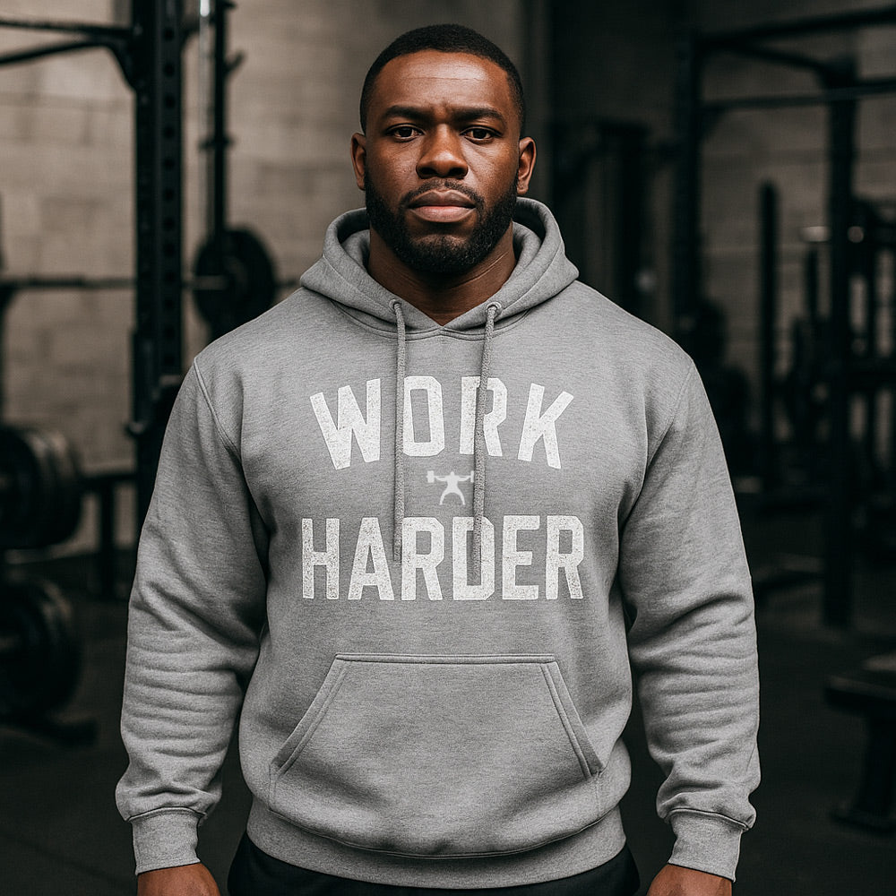 elitefts Work Harder Hoodie grey-all-groups