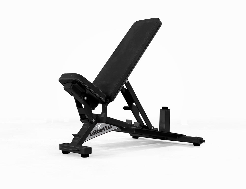 Collegiate 0-90 Bench with Spotting Steps and Kick Stand
