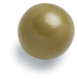 Gold-colored ball on a white background