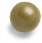 Gold-colored ball on a white background