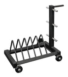 elitefts Bumper Plate Rack with Wheels 6 Plate Signature Series