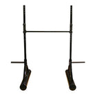 Pair of black riding crop canes on a white background