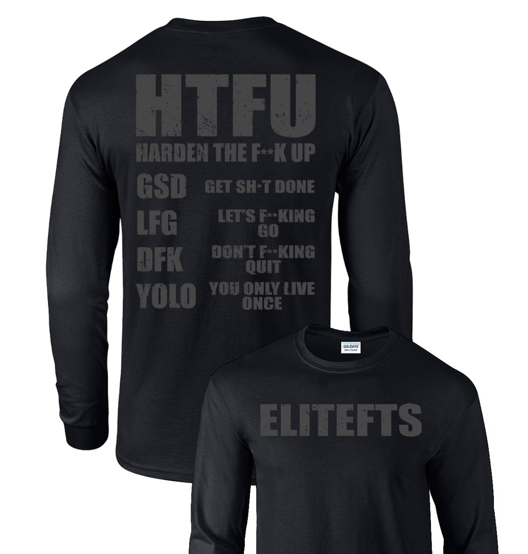 elitefts HTFU Long Sleeve T-Shirt black
