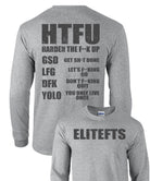 elitefts HTFU Long Sleeve T-Shirt grey