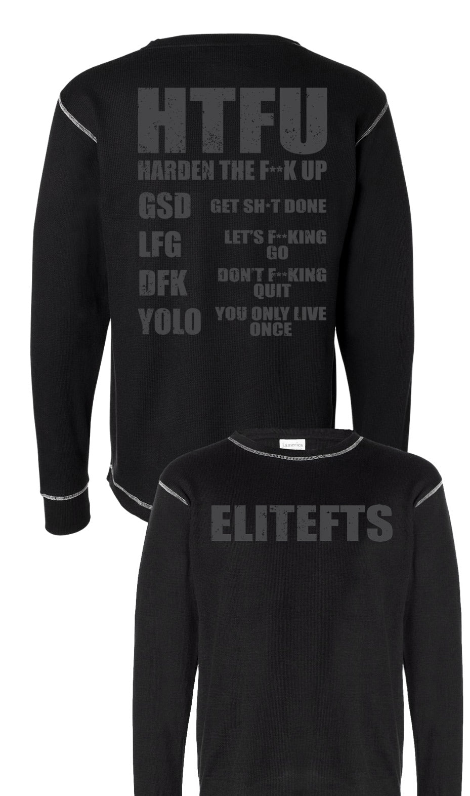 elitefts HTFU Thermal Long Sleeve Shirt black