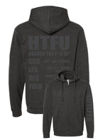 HTFU Full Zip Hoodie black