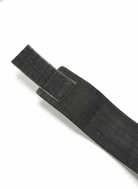 Black elastic band on a white background