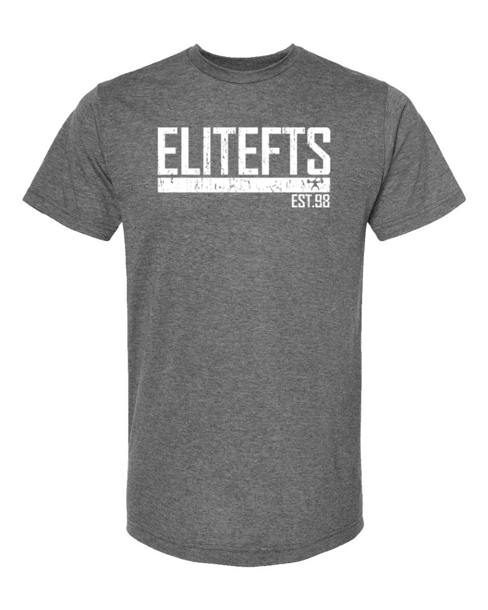 picture of elitefts Agency White Premium T-Shirt grey