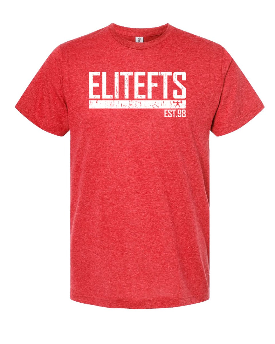 picture of elitefts Agency White Premium T-Shirt red