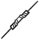 A black steel front-weight barbell with a wide, open-frame central section and visible 'BICG123' branding, shown diagonally on a plain white background.
