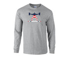 elitefts American Flag Squatter Long Sleeve T-Shirt grey