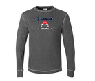 elitefts American Flag Squatter Thermal Long Sleeve Shirt grey