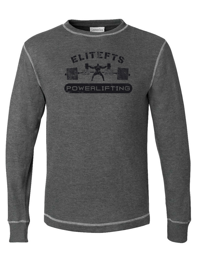 picture of elitefts Bar 98 Thermal Long Sleeve Shirt grey