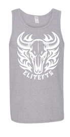 elitefts Bull Skull Tank Top grey