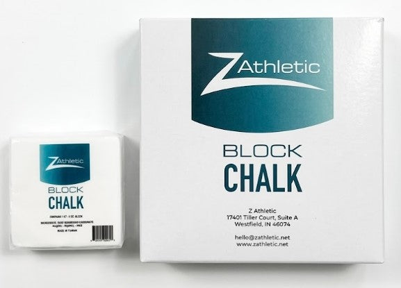 picture of  box of Gym Chalk and small block that comes inside the box of chalk