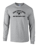 picture of elitefts Your Coach Sucks Long Sleeve T-Shirt