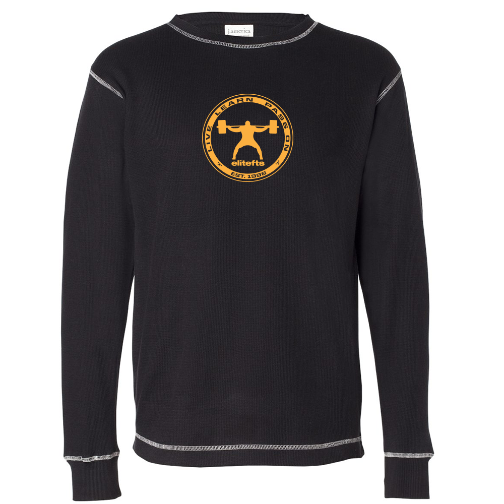 picture of elitefts Coin Thermal Long Sleeve Shirt black