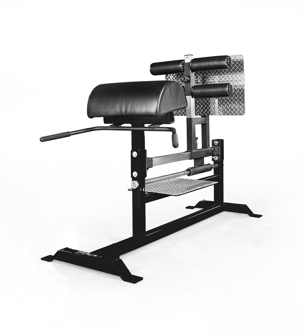 Black gym machine on a white background