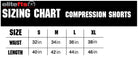 Compression short size chart