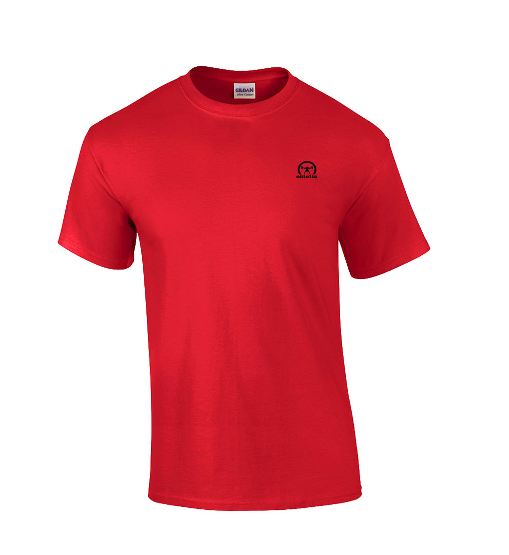 elitefts Crescent Black Small T-Shirt red
