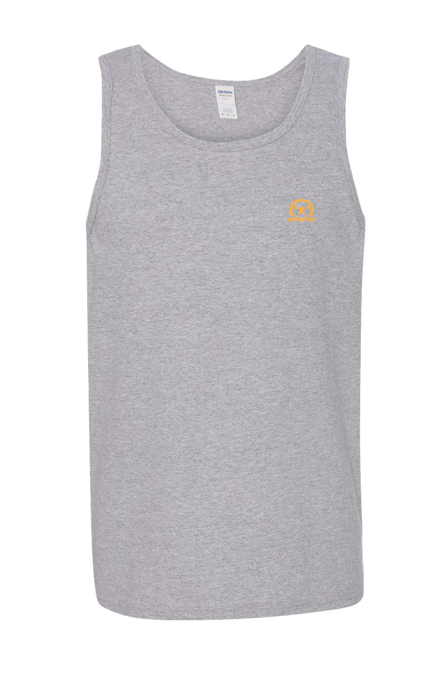 elitefts Crescent Gold Small Tank Top grey