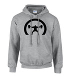 elitefts Crescent Only Black Hoodie grey