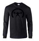elitefts Crescent Only Black Long Sleeve T-Shirt  Black