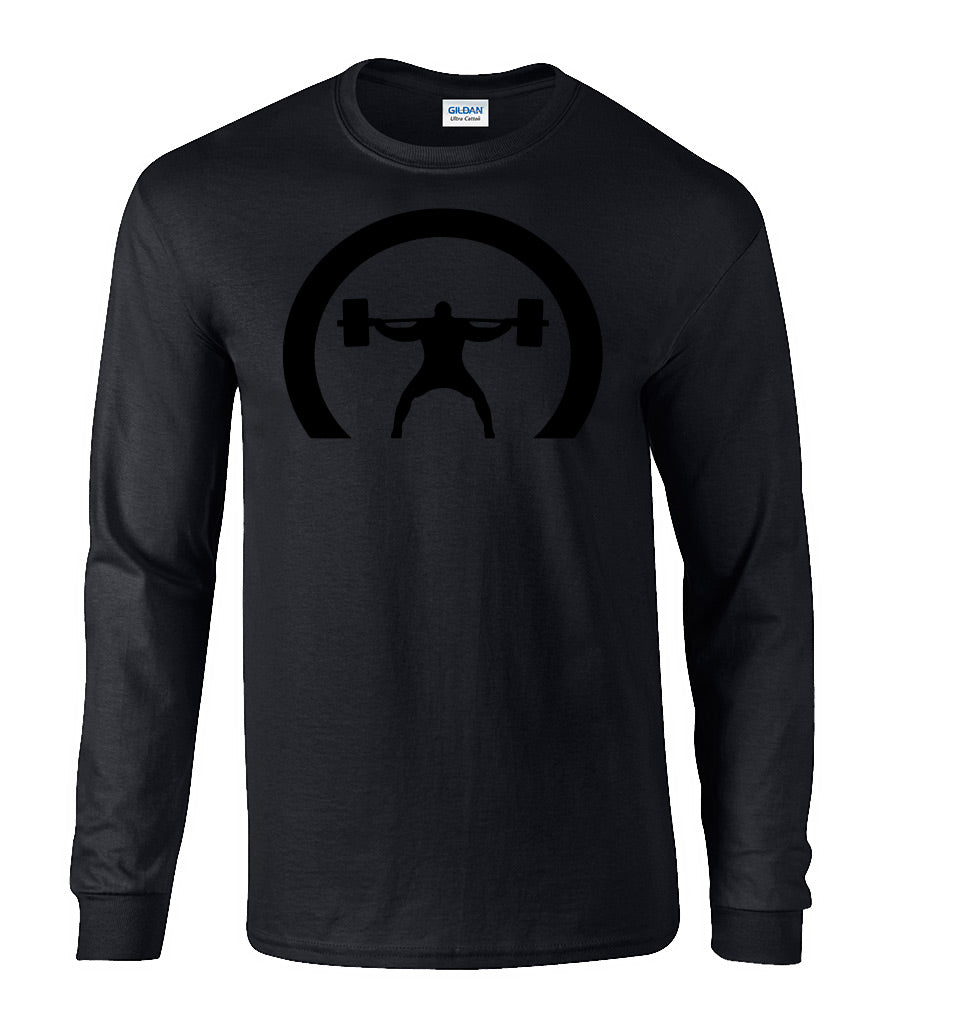 elitefts Crescent Only Black Long Sleeve T-Shirt  Black