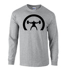 elitefts Crescent Only Black Long Sleeve T-Shirt Grey