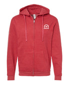 elitefts Crescent White 3x3 Full Zip Hoodie red