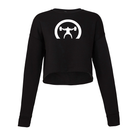 elitefts Crescent Only Women's Cropped Crew Fleece black