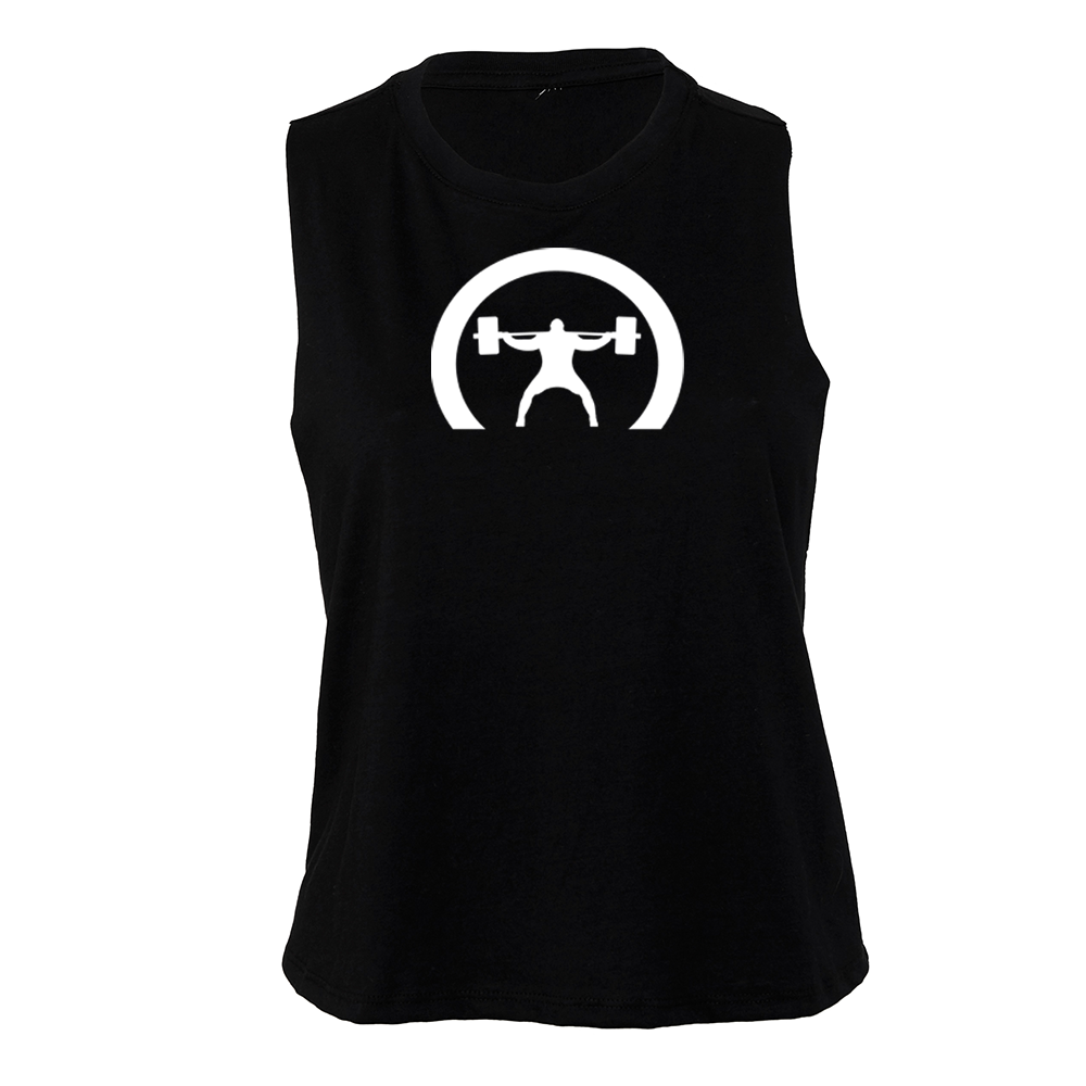 elitefts Crescent Only Women's Racerback Cropped Tank black