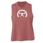 elitefts Crescent Only Women's Racerback Cropped Tank mauve
