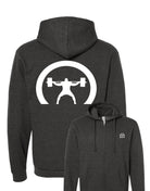 elitefts Crescent Only White Full Zip Hoodie black