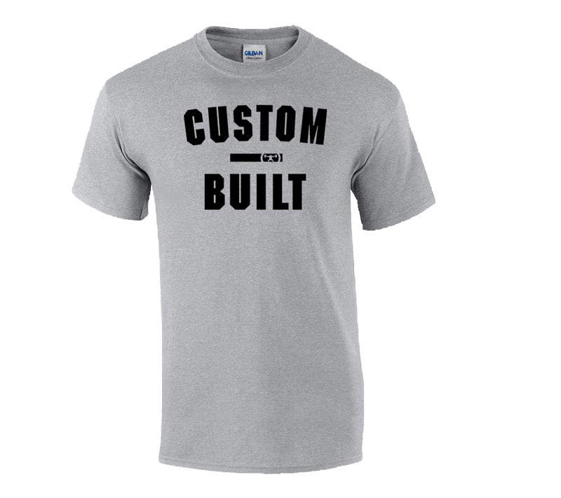 elitefts custom built t-shirt grey