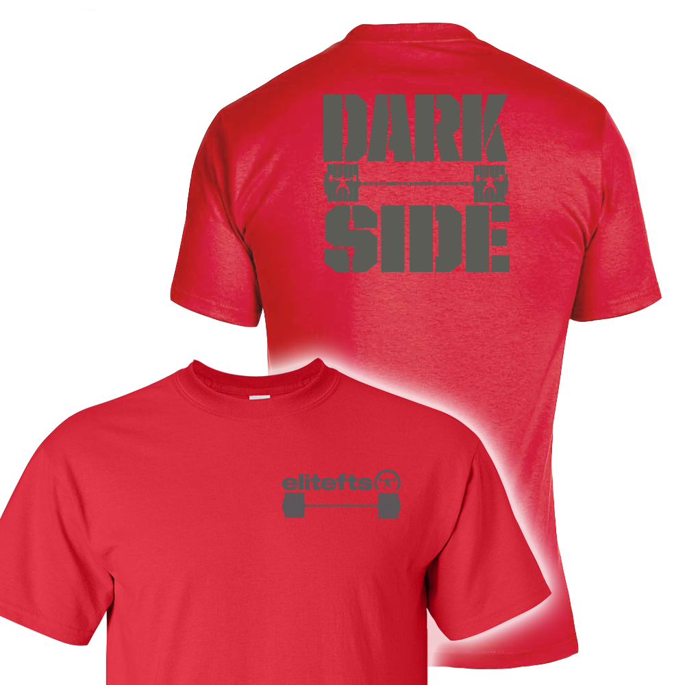 elitefts Darkside Barbell T-Shirt Red