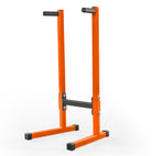 Orange pull-up bar stand on a white background