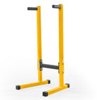 Yellow pull-up bar stand on a white background