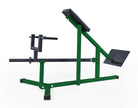 Green gym machine on a white background